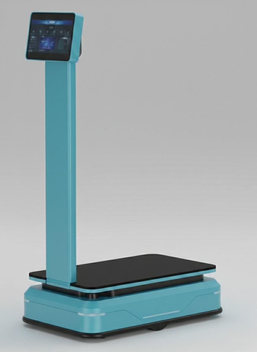 AMR Robomania ANA CARRY con columna de control y plataforma de carga superior